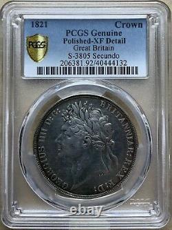 1821 Great Britain George IV Silver Crown S-3805 PCGS XF Detail
