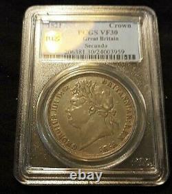 1821 Great Britain Secundo Crown Pcgs Vf-30