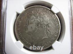 1821 Great Britain Silver Crown NGC VF20 Secundo