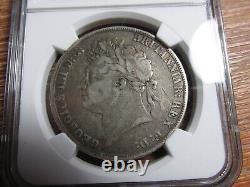 1821 Great Britain Silver Crown Secundo NGC VF 20