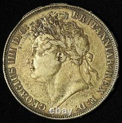 1821 Great Britain Silver Crown ex/Jewelry Free Shipping USA