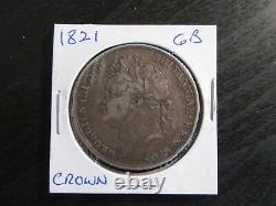 1821 Great Britain Silver Crown in VF Condition