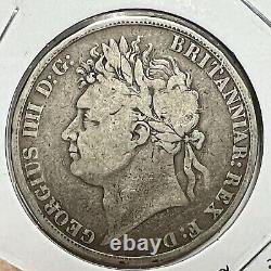 1821 Great Britain Silver King George One Crown Better Grade