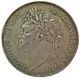 1821 Silver Secundo Edge Great Britain Crown King George Iv Coin Vf Condition