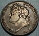1822 Great Britain Sterling Silver One Crown King George Iv + St George & Dragon