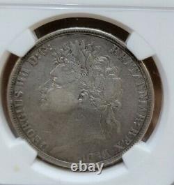1822 Great Britain Crown Tertio Coin Certified Ngc Fine Details Cleaned