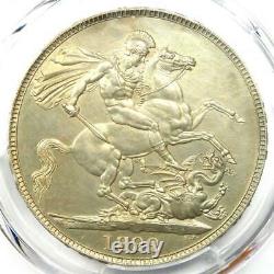 1822 Great Britain England George IV Crown Coin. PCGS Uncirculated Detail UNC MS