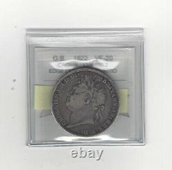 1822Great Britain, Crown, Coin Mart Graded VF-20 KM #680.2
