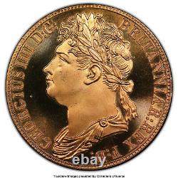 1830-Dated Great Britain George IV brass INA Retro Fantasy Wales Crown MS67