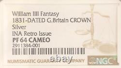 1831 William IIII Great Britain Crown Retro Issue Fantasy Coin PF 64 Cameo RARE