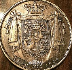 1834 Great Britain United Kingdom King William IV Silver Half Crown