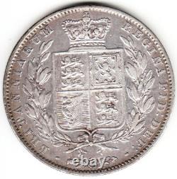 1840 Great Britain Queen Victoria Sterling Silver Half Crown
