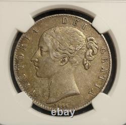 1844 Great Britain VICTORIA Silver Crown NGC XF 45