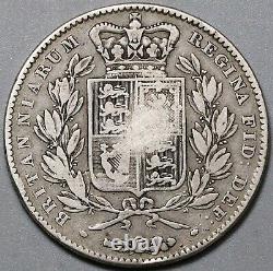 1844 Victoria Crown Great Britain Silver Coin 94K minted (22100401S)