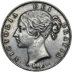 1845 Crown Victoria British Silver Coin V Nice