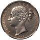 1845 Great Britain One Crown Cinquefoil Edge Silver Coin Ngc Au Det. Km# 741