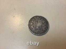 1845 UK Great Britain United Kingdom QUEEN VICTORIA Crown Silver Coin