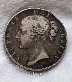 1845 (VIII) Great Britain Young Head Victoria Crown (KM#741 Spink#3882)