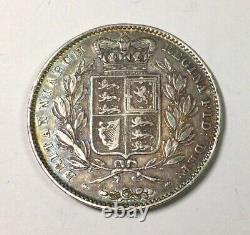 1845 Year VIII Young Head Crown Great Britain Decent Grade KM#741