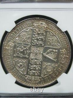 1847 Great Britain Gothic Crown NGC Proof Details Plugged, Repaired