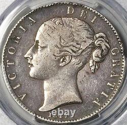 1847 PCGS VF 35 Victoria Crown Great Britain 5 Shillings Silver Coin (23080203C)
