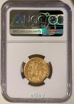 1848 Great Britain GOLD Coin Queen Victoria 1 Sovereign Shield Crown NGC Antique