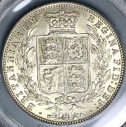 1874 PCGS MS 61 Victoria 1/2 Crown Great Britain OGH Silver Coin (24041102C)