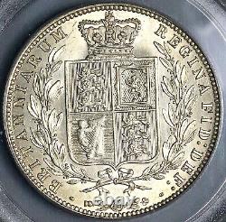 1874 PCGS MS 61 Victoria 1/2 Crown Great Britain OGH Silver Coin (24041102C)