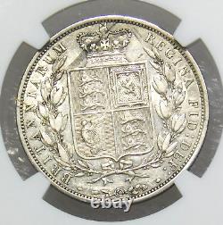 1882 Great Britain. 925 Silver 1/2 Crown NGC VF35 Bright Just Graded PQ #340G