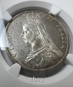 1887 Great Britain 1/2 Crown NGC MS62 Jubilee Head Silver Coin Victoria