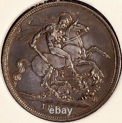 1887 Great Britain 1 Crown Toned Very Sharp Scarce