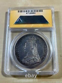 1887 Great Britain Crown Graded MS61 by ANACS! Low Mintage