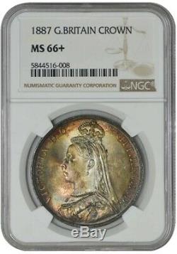 1887 Great Britain Crown MS66+ NGC Pop 1, None Finer! 942943-8