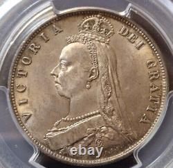 1887 Great Britain Half Crown Victoria Jubilee Bust PCGS MS 61