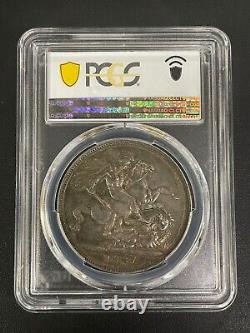 1887 Great Britain Silver Crown, S-3921 PCGS AU 50, Beautifully Toned Coin