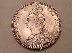- 1887 Great Britain Victoria Golden Jubilee Crown Choice Uncirculated Unc