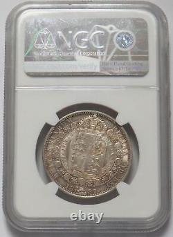 1887 Silver Great Britain 1/2 Crown Jubilee Head Ngc Mint State 64