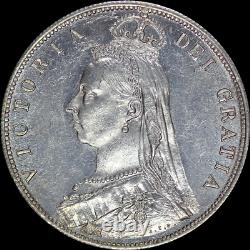 1887 Victoria Jubilee Half-Crown Exquisite choice coin with proof-like fields