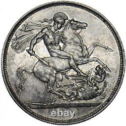 1888 Crown Victoria British Silver Coin Very Nice