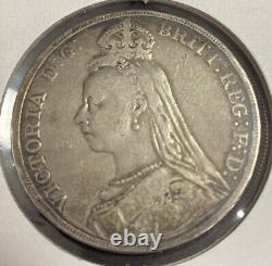 1889 1 Crown Great Britain Circulated Uncertified