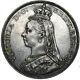 1889 Crown Victoria British Silver Coin V Nice