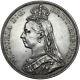 1889 Crown Victoria British Silver Coin Very Nice