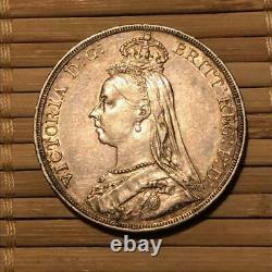 1889 Great Britain Crown, British Silver Coin, Free Shipping