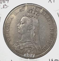 1889 Great Britain Crown Lot#V8485 Large Silver Coin