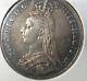 1889 Great Britain Crown Silver Queen Victoria Xf