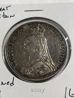 1889 Great Britain Crown St. George Slaying a Dragon Cleaned