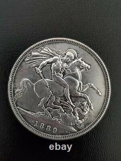 1889 Silver Great Britain One Crown