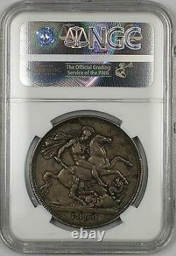 1890 Great Britain Silver Crown Coin NGC VF Details Environmental Damage
