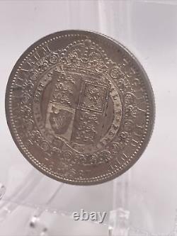 1890 Victoria Half Crown Uncirculated (British) Rare Date in Condition