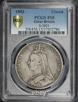 1892 Great Britain Silver Crown S-3921 PCGS F-15